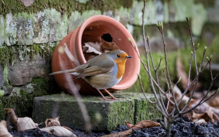 “2 minuti e un vecchio vaso di fiori”: il trucco fai-da-te che può letteralmente salvare gli uccelli del tuo giardino quest’inverno