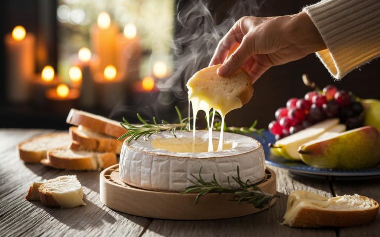 Ecco il camembert arrosto alle erbe che riscalda l’aperitivo invernale, con un segreto semplicissimo per un cuore colante da condividere