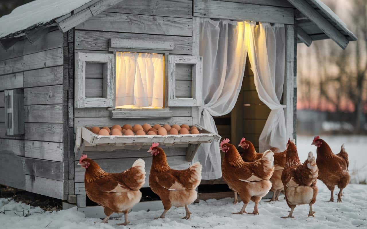 Perché sempre più allevatori mettono una tenda nel loro pollaio in inverno (e cosa cambia davvero per le uova)