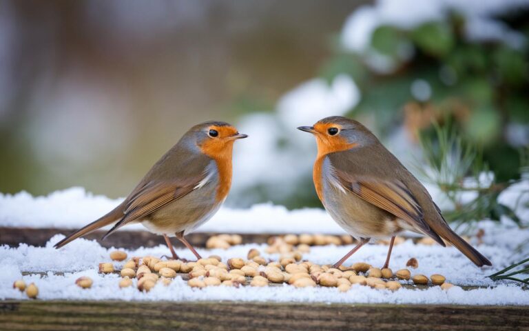 Pettirossi: questi due semplici alimenti in giardino quest’inverno li faranno tornare ancora e ancora da te