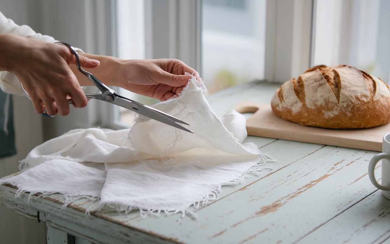 Recupero vecchi lenzuoli di lino: il trucco geniale per riciclarli in 10 minuti
