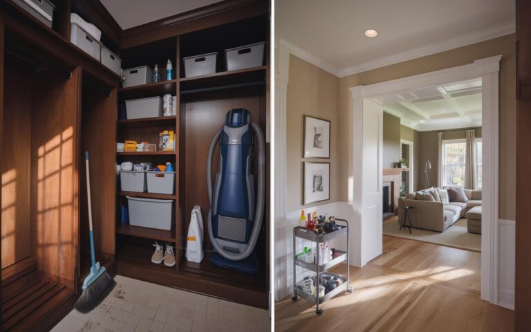 Gli organizzatori domestici affermano che riporre gli strumenti di pulizia in modo visibile aumenta la frequenza delle pulizie — ecco come organizzarlo