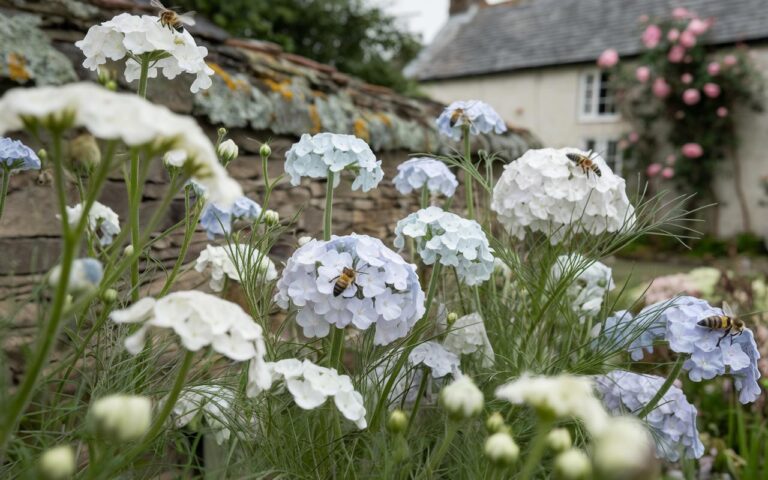 Nigella di Damasco: seminate a marzo, fioritura bianco-azzurra fino ad agosto, senza manutenzione