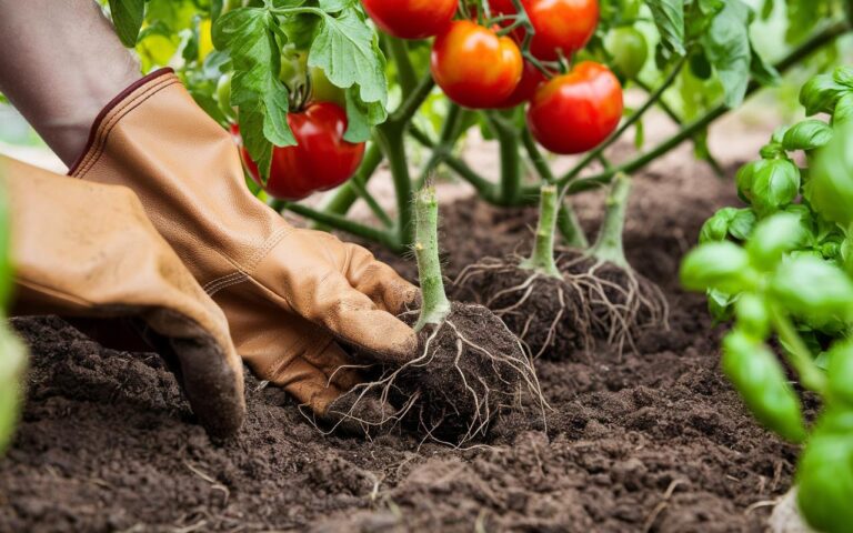 Orto: il basilico ai piedi dei pomodori protegge dagli afidi e dalla peronospora