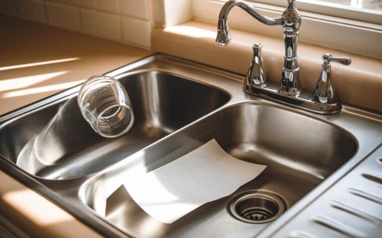 Perché mettere un bicchiere d’acqua su un foglio di carta nel lavandino tiene lontani i parassiti mentre sei via