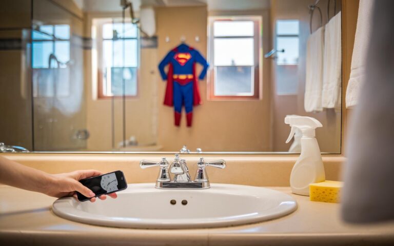 Routine settimanale di pulizia del bagno: una semplice abitudine della domenica che previene l’accumulo per tutta la settimana