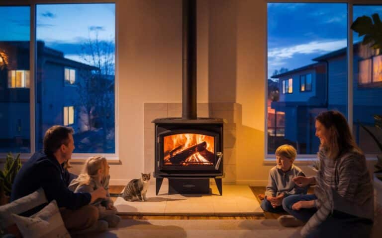 Stufe a legna senza canna fumaria spiegate: come funzionano, costi e se sono sicure per la tua casa