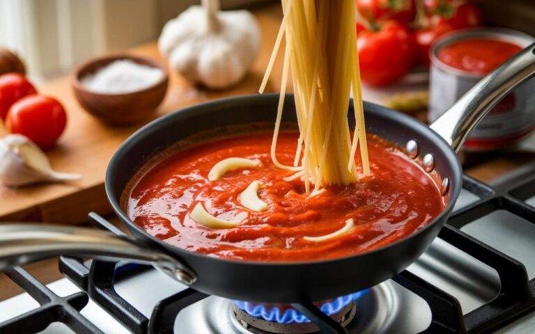 Sugo di pomodoro per pasta con 4 ingredienti che rivaleggia con la famosa ricetta di Marcella Hazan